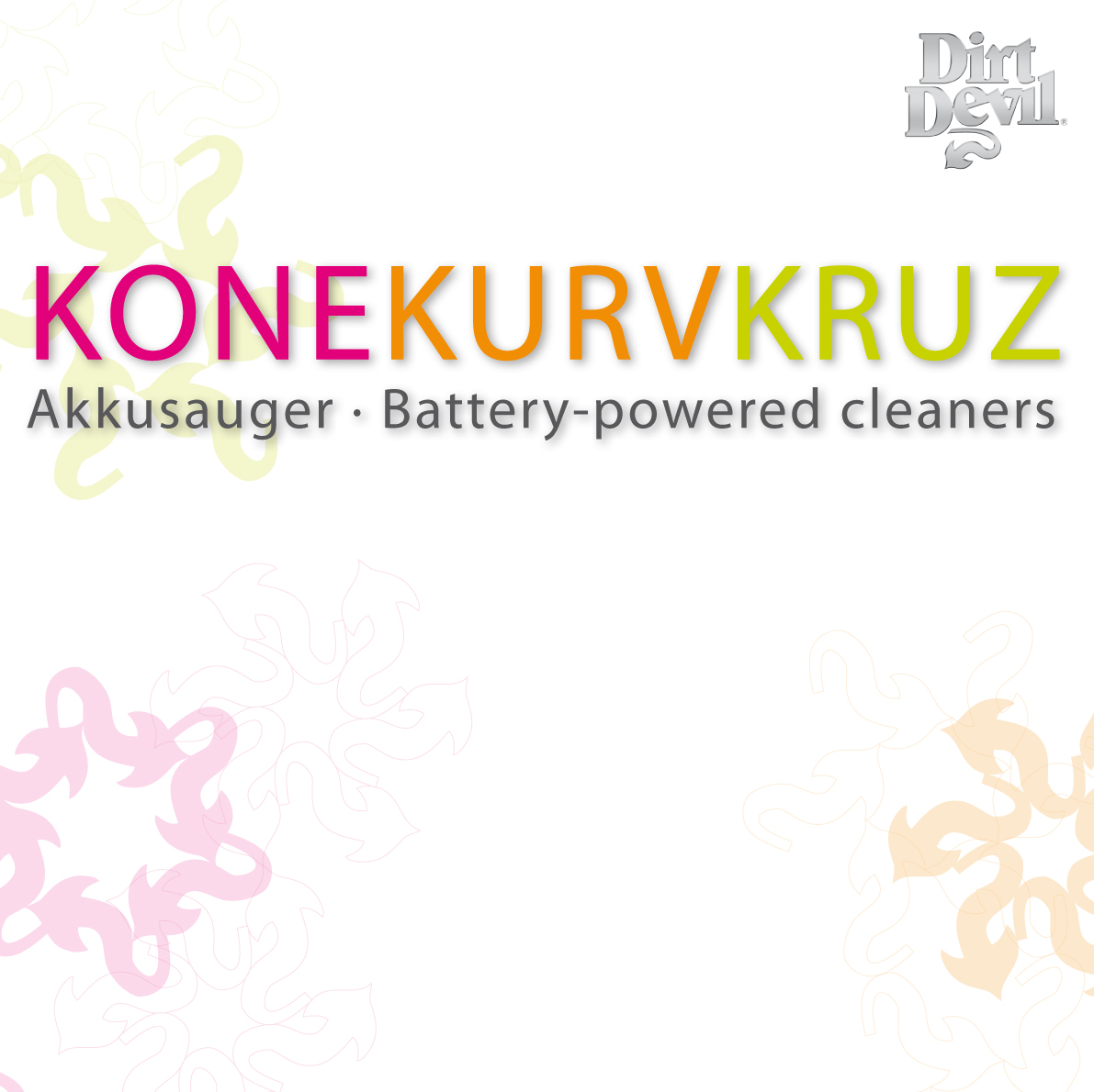 Titelseite des Produktprogramms der von Karim Rashid designten Akkusauger